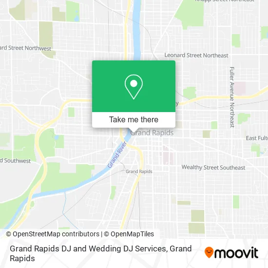 Mapa de Grand Rapids DJ and Wedding DJ Services
