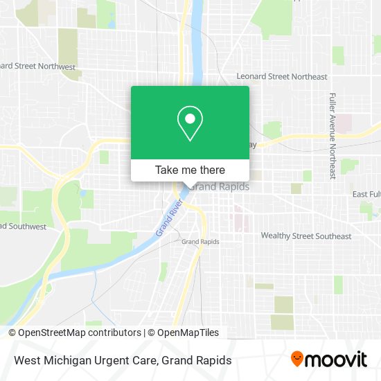 Mapa de West Michigan Urgent Care