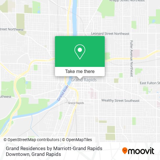 Mapa de Grand Residences by Marriott-Grand Rapids Downtown