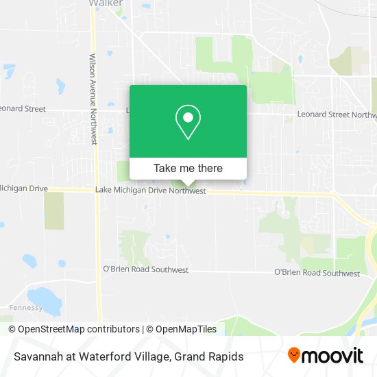 Savannah at Waterford Village map