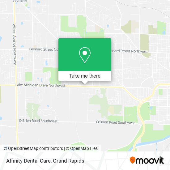Mapa de Affinity Dental Care
