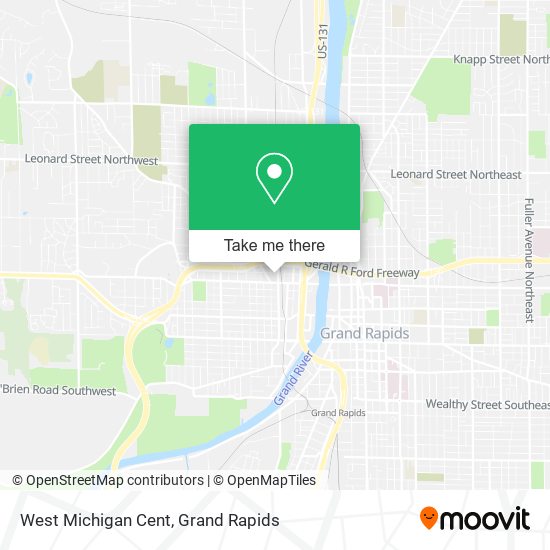 Mapa de West Michigan Cent