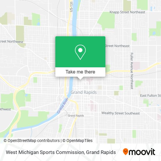 West Michigan Sports Commission map
