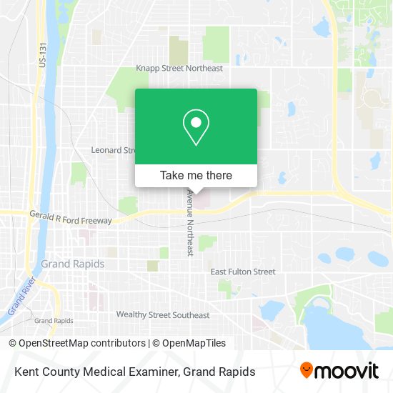 Kent County Medical Examiner map