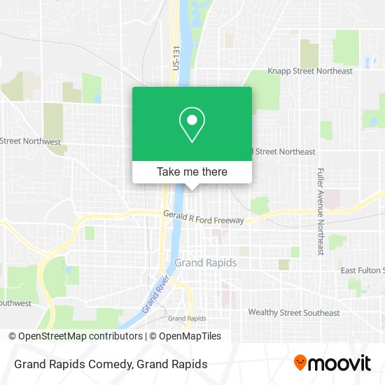 Grand Rapids Comedy map