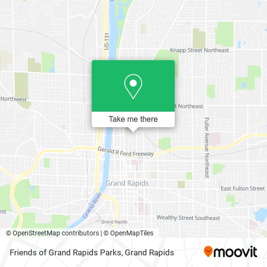 Friends of Grand Rapids Parks map