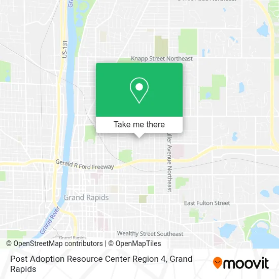 Post Adoption Resource Center Region 4 map