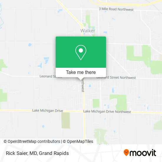 Rick Saier, MD map
