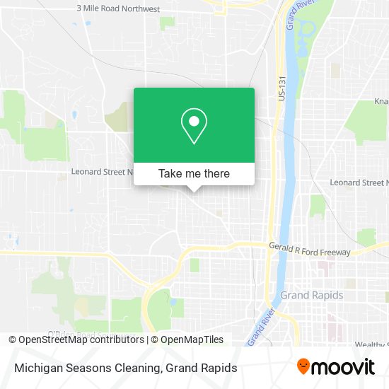 Mapa de Michigan Seasons Cleaning