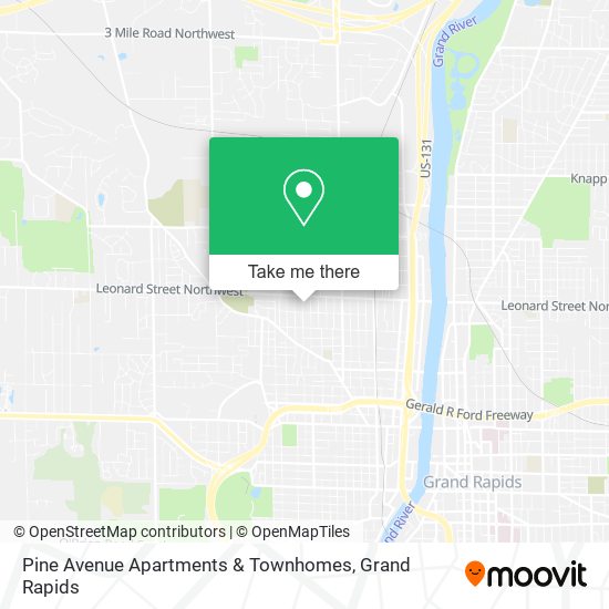 Pine Avenue Apartments & Townhomes map