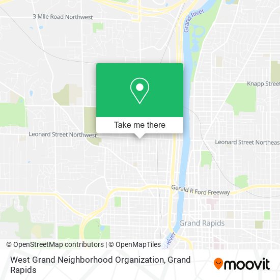 Mapa de West Grand Neighborhood Organization