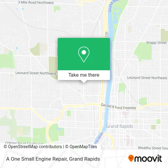 A One Small Engine Repair map