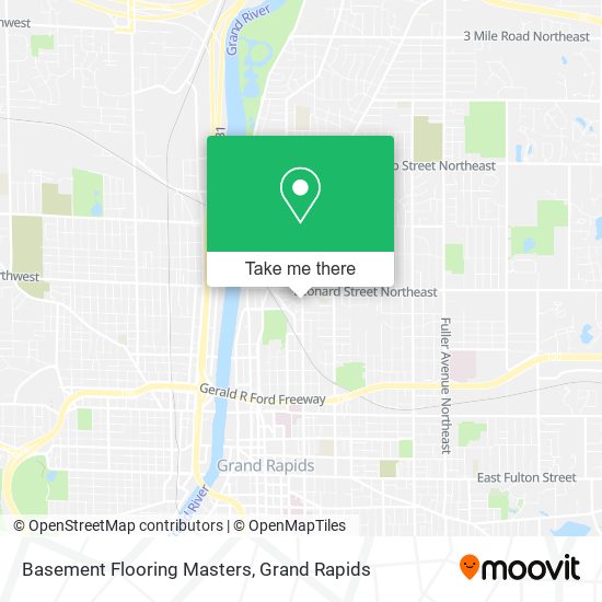 Basement Flooring Masters map