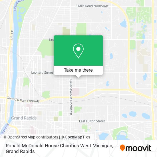 Ronald McDonald House Charities West Michigan map