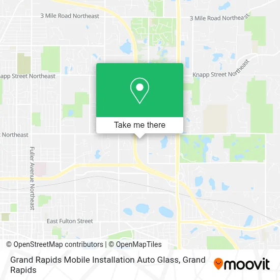 Grand Rapids Mobile Installation Auto Glass map