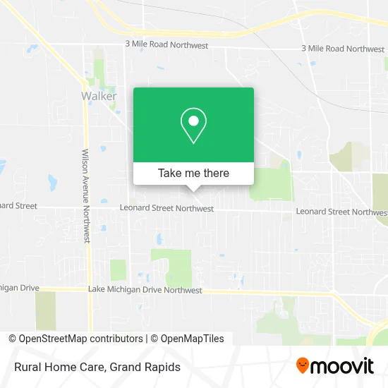 Rural Home Care map