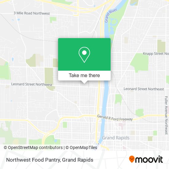 Northwest Food Pantry map