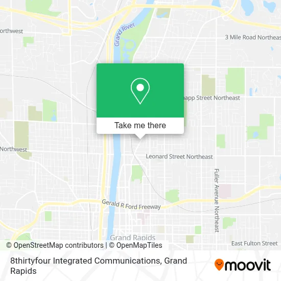 8thirtyfour Integrated Communications map