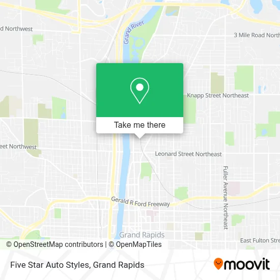 Five Star Auto Styles map