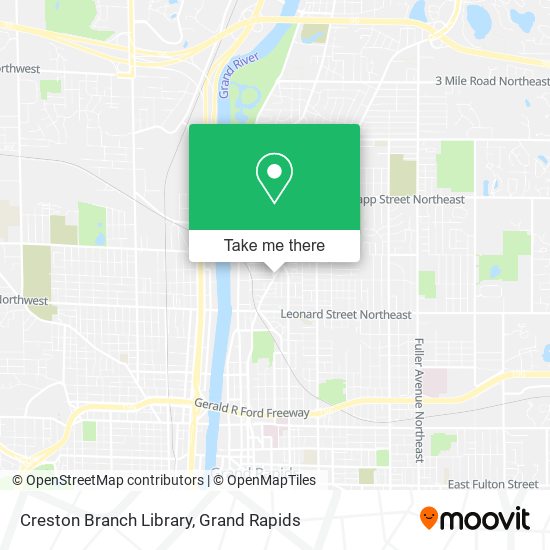 Creston Branch Library map