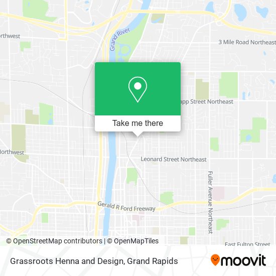 Grassroots Henna and Design map