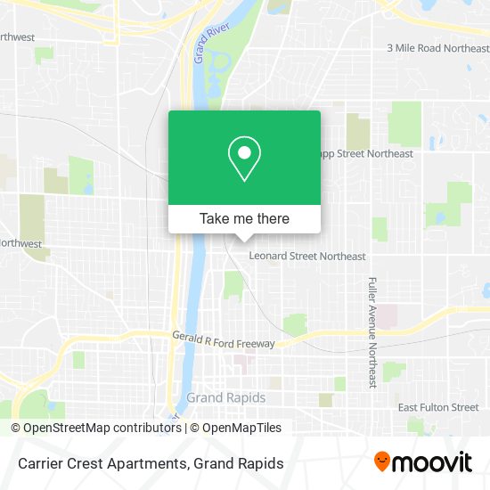 Carrier Crest Apartments map