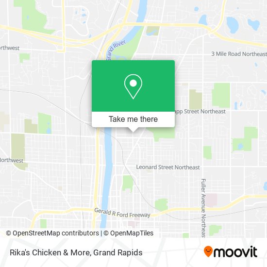 Mapa de Rika's Chicken & More