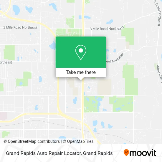 Grand Rapids Auto Repair Locator map