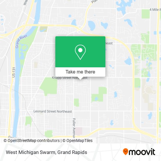 West Michigan Swarm map