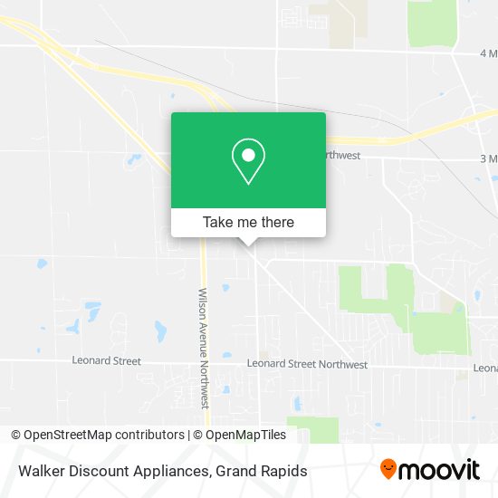 Mapa de Walker Discount Appliances