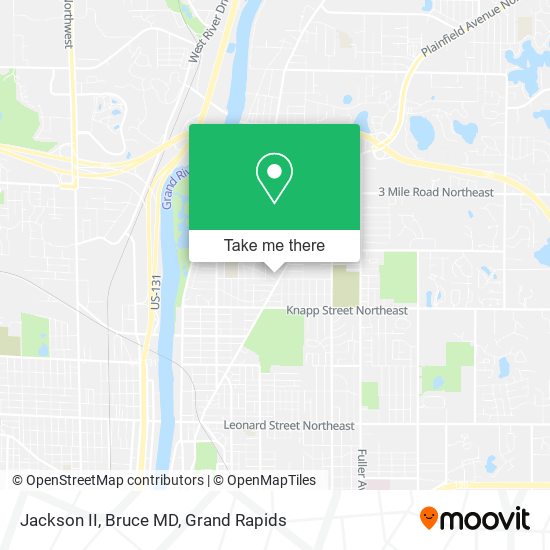 Jackson II, Bruce MD map
