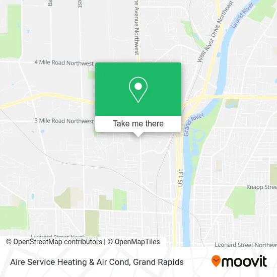 Aire Service Heating & Air Cond map