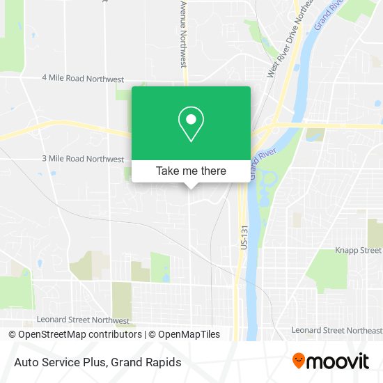 Auto Service Plus map