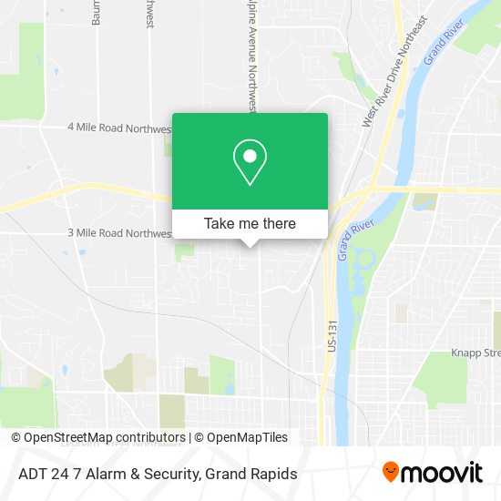 ADT 24 7 Alarm & Security map