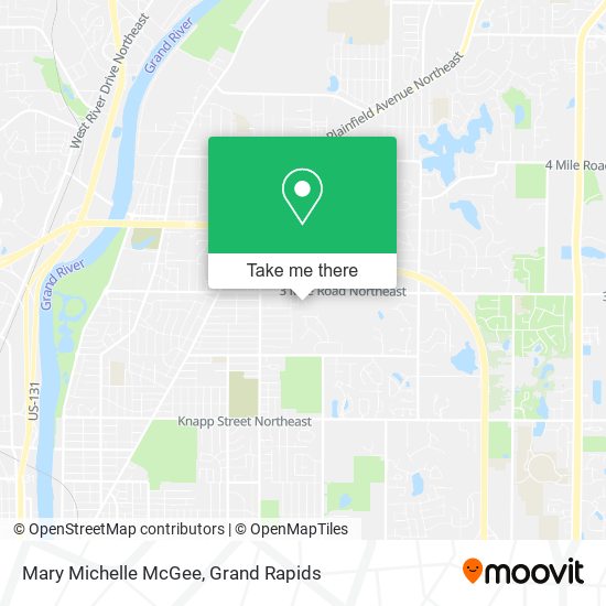 Mary Michelle McGee map