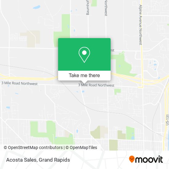 Acosta Sales map