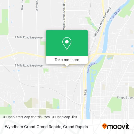 Wyndham Grand-Grand Rapids map