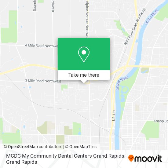 Mapa de MCDC My Community Dental Centers Grand Rapids