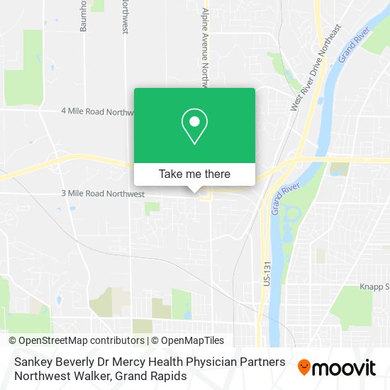 Sankey Beverly Dr Mercy Health Physician Partners Northwest Walker map