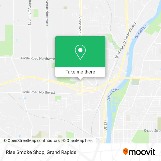 Rise Smoke Shop map