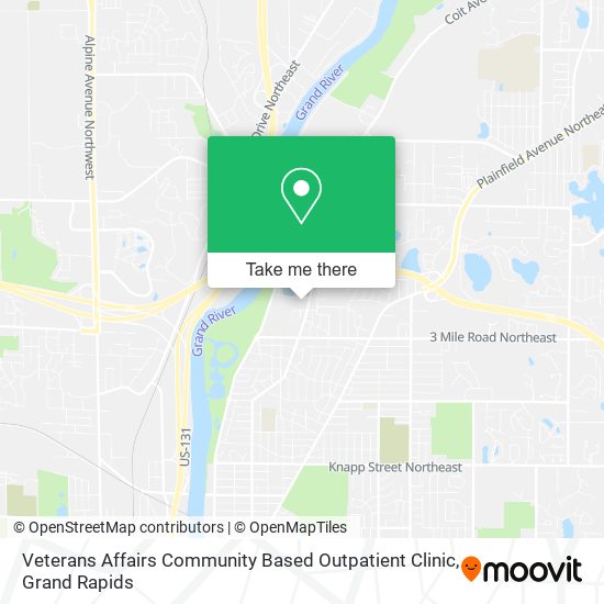 Veterans Affairs Community Based Outpatient Clinic map