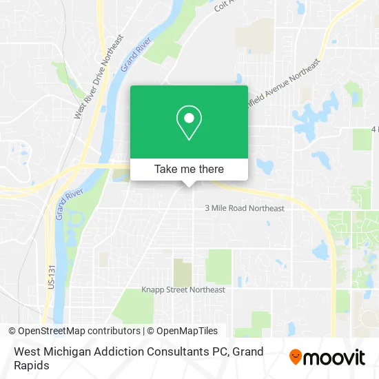 Mapa de West Michigan Addiction Consultants PC