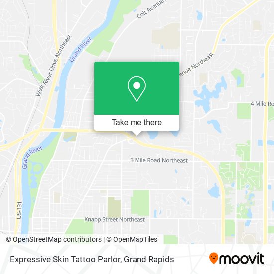 Expressive Skin Tattoo Parlor map