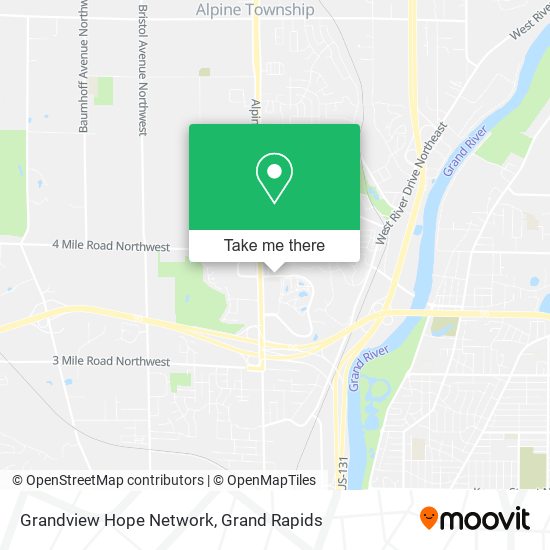 Mapa de Grandview Hope Network
