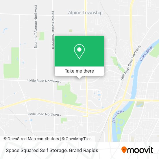 Space Squared Self Storage map