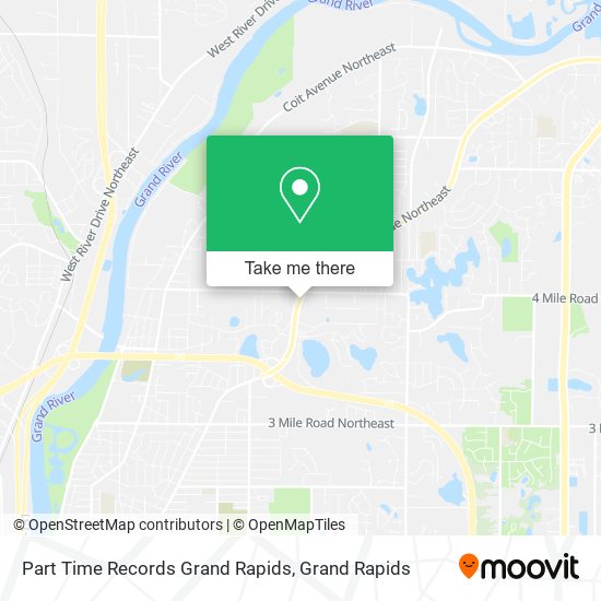 Part Time Records Grand Rapids map