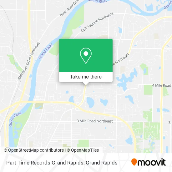 Part Time Records Grand Rapids map