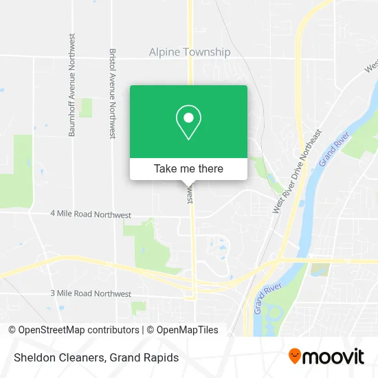 Sheldon Cleaners map