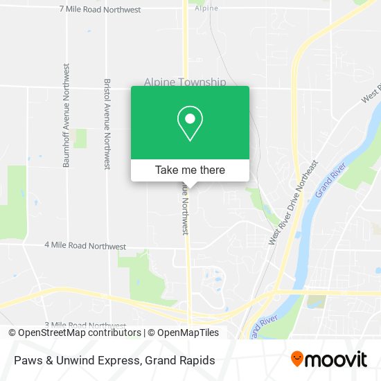 Mapa de Paws & Unwind Express
