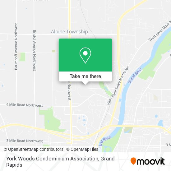 York Woods Condominium Association map